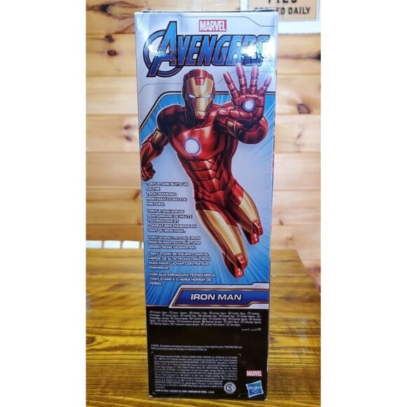 IRON MAN Marvel AVENGERS Titan Hero Series Blast Gear 12 Inch ACTION FIGURE New - Picture 3 of 7
